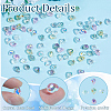 80Pcs Teardrop Electroplated Transparent Glass Charms GLAA-PA0001-68-6