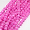 Natural Yellow Jade Beads Strands G-G598-6mm-YXS-30-1