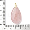 Natural Rose Quartz Pendants G-B188-01G-05-3
