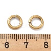 Ion Plating(IP) 304 Stainless Steel Open Jump Rings X-STAS-M081-02G-03-4