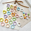 32Pcs 8 Colors Baking Paint Alloy Bead Frame FIND-SP0004-50B-7