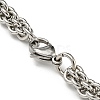 201 Stainless Steel Rope Chain Bracelets STAS-Z056-11P-3