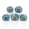 Transparent Handmade Blown Glass Globe Beads GLAA-T012-19C-1