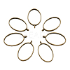 Rack Plating Alloy Open Back Bezel Pendants PALLOY-TA0001-10AB-2