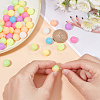 SUPERFINDINGS 60Pcs 10 Colors Luminous Silicone Beads SIL-FH0001-02-3
