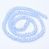 Electroplate Glass Beads Strands EGLA-A034-J3mm-B02-2