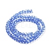 Electroplate Transparent Glass Beads Strands EGLA-A035-T4mm-A14-2