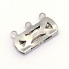 316 Surgical Stainless Steel Box Clasps STAS-WH0009-08P-2