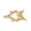 304 Stainless Steel Bat Wings Heart Links Connector Charms STAS-S186-13G-2