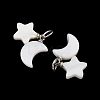 Natural Shell Pendants PALLOY-JF05787-2