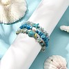 3Pcs Gemstone Beaded Stretch Bracelets set BJEW-JB11176-3