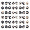 48Pcs 8 Styles Tibetan Style dZi Beads G-TA0003-33-2