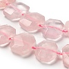 Natural Rose Quartz Beads Strands G-H078-B03-01-4