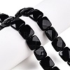 Natural Black Agate Beads Strands G-T138-165-1