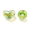 Two Tone UV Plating Transparent Acrylic European Beads OACR-F004-06I-2