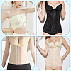 BENECREAT 6Pcs 3 Colors Polyester Women's 3 Rows x 18 Hooks Longline Corset Bra Extender FIND-BC0004-22-5