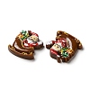 Christmas Opaque Resin Cabochons RESI-K019-42-3