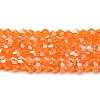 Transparent Electroplate Glass Beads Strands EGLA-A039-T3mm-A11-1