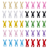 40pcs 10 Colors Spray Painted Alloy Charms MRMJ-HY0002-36-1