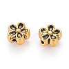 Tibetan Style Alloy 3D Flower Beads LS-GLF0476Y-NF-2