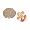Glass Seed Beaded Flower Pendants PALLOY-MZ01128-02-2