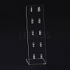 Transparent Acrylic Earrings Display Stands EDIS-G014-05-3