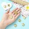 7Pcs 7 Styles Brass Micro Pave Clear Cubic Zirconia Locket Pendants FIND-CJ0005-08-4