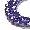 Electroplate Opaque Glass Beads Strands EGLA-A035-P6mm-A09-3