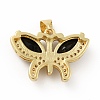 Brass Micro Pave Cubic Zirconia Pendants KK-B059-34G-3
