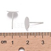 925 Sterling Silver Flat Pad  Stud Earring Findings STER-K167-045G-S-3