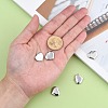 Tarnish Resistant 304 Stainless Steel Stamping Blank Tag Heart Pendants STAS-R063-02-4