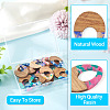 16Pcs 8 Colors Resin and Walnut Pendants FIND-TA0006-36C-5