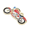Racing Car Theme Alloy Enamel Pendants AL-CBA4666-03E-01-2
