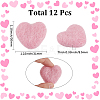 12Pcs Heart Wool Needle Felting Decoration DIY-SC0030-14A-2