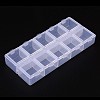 Cuboid Plastic Bead Containers X-CON-N007-02-2