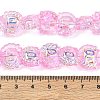 Electroplate Baking Paint Transparent Glass Beads Strands GL-CBA17FF-01H-4