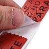 Self-Adhesive Paper Warning Tag Stickers DIY-K039-04B-4