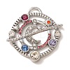 304 Stainless Steel Rhinestone Pendants RB-CBA9A37-03P-B-1