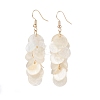 Natural Capiz Shell Cluster Earrings EJEW-JE04472-1