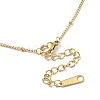 Ion Plating(IP) 304 Stainless Steel Satellite Chain Necklace for Men Women NJEW-M200-05G-3