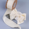 10 Yards Polyester Ruffled Ribbons PW-WG29113-18-1