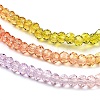 Transparent Painted Glass Beads Strands DGLA-A034-T2mm-A12-4