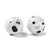 Printed Opaque Acrylic Round Beads LS-ACRP-P001-01A-01-2