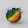 Alloy Glass Cufflinks FIND-WH0126-687-1