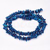Electroplated Non-magnetic Synthetic Hematite Beads Strands G-P367-G07-2