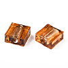 Handmade Silver Foil Lampwork Beads FOIL-S006-12x12mm-M-5