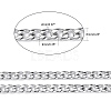 304 Stainless Steel Cuban Link Chains CHS-G010-02P-2