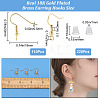 110Pcs Brass French Hooks with Coil and Ball KK-CN0002-35-2