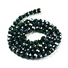 Electroplate Transparent Glass Beads Strands EGLA-A035-T6mm-A10-2