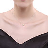 925 Sterling Silver Cubic Zirconia Pendant Necklaces NJEW-BB18709-7